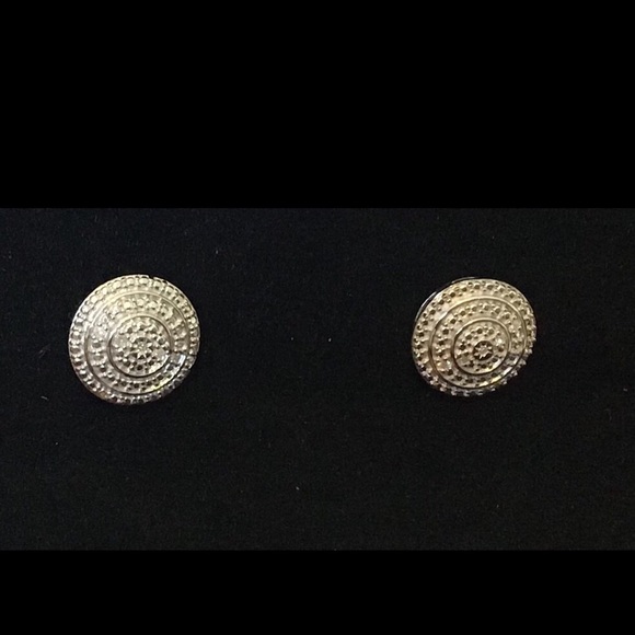 🌷 LAST 1- (925) ROUND DIAMOND EARRINGS - Picture 2 of 2